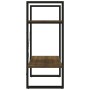 Plywood shelving unit 2 levels brown oak 60x30x70 cm by vidaXL, Bookcases and shelves - Ref: Foro24-821308, Price: 42,88 €, D...