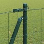Reja con postes Verde 1.2 x 10 m Acero