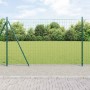 Reja con postes Verde 1.4 x 10 m Acero