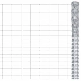 Gartenzaun aus silberverzinktem Stahl, 50 x 1,25 m von vidaXL, Zaunpaneele - Ref: Foro24-149503, Preis: 112,75 €, Rabatt: %