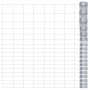 Silver galvanized steel garden fence 50x1.25 m by vidaXL, fence panels - Ref: Foro24-149503, Price: 126,90 €, Discount: %
