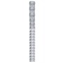 Valla de jardín de acero galvanizado plateado 50x1,25 m de vidaXL, Paneles de vallas - Ref: Foro24-149503, Precio: 126,81 €