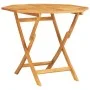 Folding garden table solid teak wood 85x85x76 cm by vidaXL, Garden tables - Ref: Foro24-47418, Price: 94,46 €, Discount: %