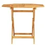 Folding garden table solid teak wood 85x85x76 cm by vidaXL, Garden tables - Ref: Foro24-47418, Price: 94,46 €, Discount: %