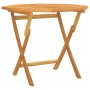 Folding garden table solid teak wood 85x85x76 cm by vidaXL, Garden tables - Ref: Foro24-47418, Price: 116,29 €, Discount: %