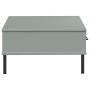 Center table with metal legs OSLO solid gray pine wood by vidaXL, Coffee table - Ref: Foro24-351037, Price: 55,67 €, Discount: %