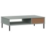 Center table with metal legs OSLO solid gray pine wood by vidaXL, Coffee table - Ref: Foro24-351037, Price: 55,67 €, Discount: %