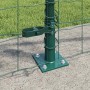 Reja con postes Verde 1 x 10 m Acero
