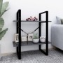 2-level gray plywood shelf 60x30x70 cm by vidaXL, Bookcases and shelves - Ref: Foro24-806429, Price: 29,12 €, Discount: %