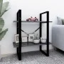 2-stöckiges Sperrholzregal grau 60x30x70 cm von vidaXL, Bücherregale und Regale - Ref: Foro24-806429, Preis: 28,83 €, Rabatt: %
