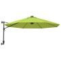 Wall umbrella with apple green LED 290 cm by vidaXL, Umbrellas - Ref: Foro24-362893, Price: 137,54 €, Discount: %