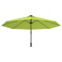 Wall umbrella with apple green LED 290 cm by vidaXL, Umbrellas - Ref: Foro24-362893, Price: 137,54 €, Discount: %