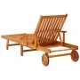 Sun loungers with table and cushions 2 pcs solid acacia wood by vidaXL, Loungers - Ref: Foro24-3077356, Price: 468,81 €, Disc...