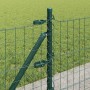 Reja con postes Verde 0.4 x 25 m Acero