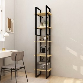5-tier solid pine wood shelf 40x30x175 cm by vidaXL, Bookcases and shelves - Ref: Foro24-3081973, Price: 95,78 €, Discount: %