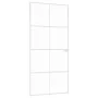 Innentür aus gehärtetem Glas und weißem Aluminium, 93 x 201,5 cm von vidaXL, Türen für zu Hause - Ref: Foro24-153672, Preis: ...