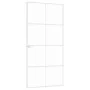 Innentür aus gehärtetem Glas und weißem Aluminium, 93 x 201,5 cm von vidaXL, Türen für zu Hause - Ref: Foro24-153672, Preis: ...