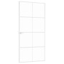 Puerta de interior vidrio templado y aluminio blanco 93x201,5cm | Foro24.es | Tu tienda online para hogar, jardín y más Foro24.es