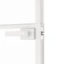 Innentür aus gehärtetem Glas und weißem Aluminium, 93 x 201,5 cm von vidaXL, Türen für zu Hause - Ref: Foro24-153672, Preis: ...