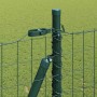 Reja con postes Verde 1.2 x 25 m Acero