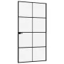 Interior door tempered glass and black aluminum 102x201.5 cm by vidaXL, Doors for the home - Ref: Foro24-153665, Price: 236,4...