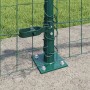 Reja con postes Verde 0.4 x 25 m Acero