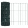 Reja con postes Verde 0.6 x 25 m Acero