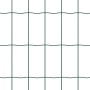 Reja con postes Verde 0.6 x 25 m Acero