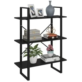 Schwarzes Sperrholzregal 80x30x105 cm von vidaXL, Bücherregale und Regale - Ref: Foro24-806528, Preis: 54,73 €, Rabatt: %