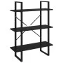 Estantería de madera contrachapada negro 80x30x105 cm de vidaXL, Librerías y estanterías - Ref: Foro24-806528, Precio: 54,73 ...