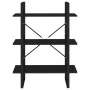 Black plywood shelf 80x30x105 cm by vidaXL, Bookcases and shelves - Ref: Foro24-806528, Price: 54,73 €, Discount: %