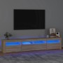 TV-Schrank mit LED-Leuchten Sonoma-Eiche 210x35x40 cm von vidaXL, TV-Möbel - Ref: Foro24-3152732, Preis: 140,41 €, Rabatt: %