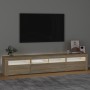 TV-Schrank mit LED-Leuchten Sonoma-Eiche 210x35x40 cm von vidaXL, TV-Möbel - Ref: Foro24-3152732, Preis: 140,41 €, Rabatt: %