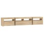 TV-Schrank mit LED-Leuchten Sonoma-Eiche 210x35x40 cm von vidaXL, TV-Möbel - Ref: Foro24-3152732, Preis: 140,41 €, Rabatt: %