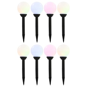 Kugelförmige Solarlampen für den Außenbereich, 8 Stück, RGB-LED, 15 cm von vidaXL, Außenbeleuchtung - Ref: Foro24-277125, Pre...