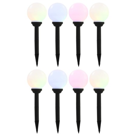 Kugelförmige Solarlampen für den Außenbereich, 8 Stück, RGB-LED, 15 cm von vidaXL, Außenbeleuchtung - Ref: Foro24-277125, Pre...