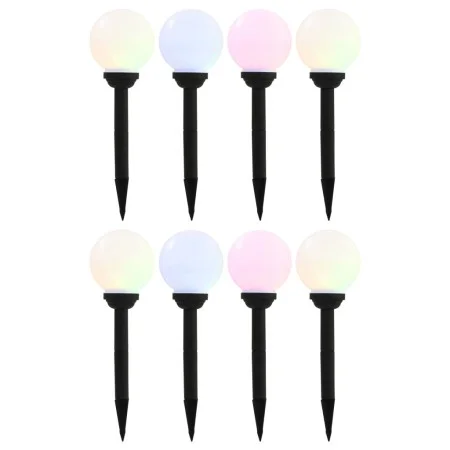 Lámparas solares esféricas de exterior 8 uds LED RGB 15 cm de vidaXL, Iluminación de exterior - Ref: Foro24-277125, Precio: 8...