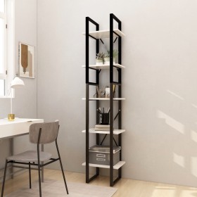 Bookshelf with 5 levels made of white pine wood 40x30x175cm by vidaXL, Bookcases and shelves - Ref: Foro24-3081974, Price: 96...