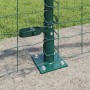 Reja con postes Verde 0.6 x 25 m Acero