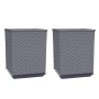 Pflanzgefäße 2 Stück dunkelgraues Polypropylen 30x30x37 cm von vidaXL, Töpfe und Pflanzgefäße - Ref: Foro24-364180, Preis: 53...