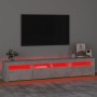 TV-Schrank mit LED-Leuchten betongrau 210x35x40 cm von vidaXL, TV-Möbel - Ref: Foro24-3152733, Preis: 143,92 €, Rabatt: %