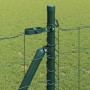 Reja con postes Verde 0.8 x 25 m Acero