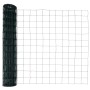 Reja con postes Verde 0.8 x 25 m Acero