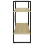 2-stöckiges Regal aus Sonoma-Eichensperrholz, 80 x 30 x 70 cm von vidaXL, Bücherregale und Regale - Ref: Foro24-806450, Preis...