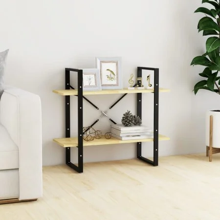 2-tier solid pine wood shelf 80x30x70 cm by vidaXL, Bookcases and shelves - Ref: Foro24-806452, Price: 34,18 €, Discount: %