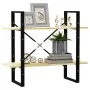 2-tier solid pine wood shelf 80x30x70 cm by vidaXL, Bookcases and shelves - Ref: Foro24-806452, Price: 34,18 €, Discount: %