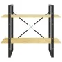 2-tier solid pine wood shelf 80x30x70 cm by vidaXL, Bookcases and shelves - Ref: Foro24-806452, Price: 34,18 €, Discount: %