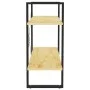 2-tier solid pine wood shelf 80x30x70 cm by vidaXL, Bookcases and shelves - Ref: Foro24-806452, Price: 34,18 €, Discount: %