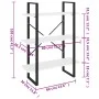 Graues Sperrholzregal 80x30x105 cm von vidaXL, Bücherregale und Regale - Ref: Foro24-806529, Preis: 38,88 €, Rabatt: %
