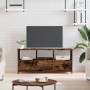 TV-Schrank aus Eisen, geräuchertes Eichensperrholz, 102 x 33 x 45 cm von vidaXL, TV-Möbel - Ref: Foro24-831790, Preis: 84,31 ...